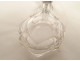 Salt bottle cut crystal solid silver flowers 19th century
