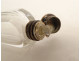 Salt bottle cut crystal solid silver flowers 19th century
