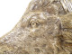 Sculpture of a boar&#39;s head, hunting trophy, silvered bronze, early 20th century