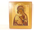 Icône orthodoxe russe HSP Notre-Dame Vladimir Vierge Tendresse Jésus XIXème
