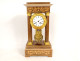 Charles X portico clock with gilt bronze marquetry and globe, 19th century
