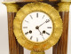 Charles X portico clock with gilt bronze marquetry and globe, 19th century