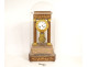 Charles X portico clock with gilt bronze marquetry and globe, 19th century