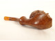 Meerschaum pipe with orientalist Zouave/Sultan head, amber, Guyot collection, 20th century
