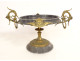Tazza neo-Greek cup, grey marble, bronze Barbedienne, Napoleon III, 19th century