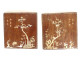 Pair of decorative wooden panels with mother-of-pearl inlays, Vietnam/Indochina, 19th century