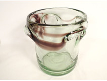 Blown glass champagne bucket by Jean-Claude Novaro, Biot, 20th century