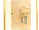 Two Orientalist watercolors by Raoul Salvador Palumbo, Medina of Tunis, Tunisia, 20th century