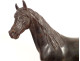 19th century terracotta sculpture of a thoroughbred racing horse, animal stallion