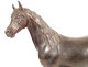 19th century terracotta sculpture of a thoroughbred racing horse, animal stallion