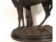 19th century terracotta sculpture of a thoroughbred racing horse, animal stallion