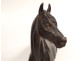 19th century terracotta sculpture of a thoroughbred racing horse, animal stallion