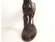 19th century terracotta sculpture of a thoroughbred racing horse, animal stallion