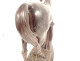 19th century terracotta sculpture of a thoroughbred racing horse, animal stallion