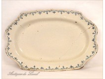 Moustiers faience dish Toulouse Flowers 18th