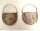 Pair of silver earrings from Tunis, Tunisia, Berber, Maghreb, 19th century jewelry