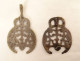 Pair of silver earrings from Tunis, Tunisia, Berber, Maghreb, 19th century jewelry