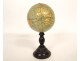 Small miniature globe, world map, NK Publishers Paris, 13cm, early 20th century