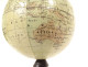 Small miniature globe, world map, NK Publishers Paris, 13cm, early 20th century