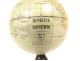 Small miniature globe, world map, NK Publishers Paris, 13cm, early 20th century