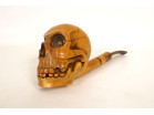 Pipe buis sculpté Vanité crâne Paul Lanier St-Claude collection Guyot XXème