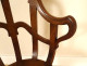 Harpist&#39;s chair, masterpiece, carved walnut, Art Nouveau, 19th century