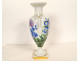 Meissen German porcelain amphora vase with iris, cornflower, and bindweed flowers, 19th century