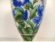 Meissen German porcelain amphora vase with iris, cornflower, and bindweed flowers, 19th century