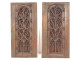 Two Flamboyant Gothic carved wooden panels, High Period, 16th-17th century