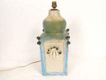 Vintage 20th-century ceramic sculpture lamp base by Roland Tostivint, Brittany
