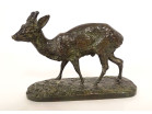 Petite sculpture bronze chevreuil n°1 Pierre-Jules Mène animalier XIXème