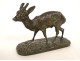 Small bronze sculpture of a deer, no. 1, by Pierre-Jules Mène, animal sculptor, 19th century
