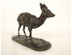 Small bronze sculpture of a deer, no. 1, by Pierre-Jules Mène, animal sculptor, 19th century