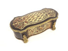 Boîte à gants coffret bijoux marqueterie Boulle laiton Napoléon III XIXème