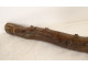 Antique carved wooden walking stick with lion head figure, Folk Art, 19th century