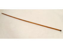 Antique walking stick with silver handle and malacca wood handle, 19th century