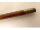 Antique walking stick with silver handle and malacca wood handle, 19th century