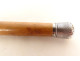 Antique walking stick with silver handle and malacca wood handle, 19th century