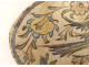 Iznik ceramic tile, Qajar Kadjar, Persian Ottoman style, bird motif, 19th century