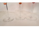 6 Baccarat Genova Saint-Louis Bristol crystal Rhine wine glasses, 20th century