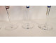 6 Baccarat Genova Saint-Louis Bristol crystal Rhine wine glasses, 20th century