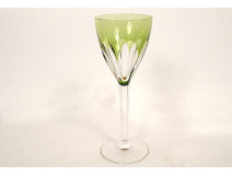 6 Baccarat Genova Saint-Louis Bristol crystal Rhine wine glasses, 20th century