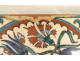 Iznik ceramic tile, Qajar Kadjar Persian Ottoman floral design, signed early 20th century