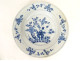 Two white and blue Kangxi porcelain plates from the East India Company, 18th century