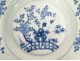 Two white and blue Kangxi porcelain plates from the East India Company, 18th century