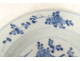 Two white and blue Kangxi porcelain plates from the East India Company, 18th century