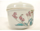 Small Chinese porcelain covered sugar bowl/pot with peony flowers, 20th century