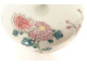 Small Chinese porcelain covered sugar bowl/pot with peony flowers, 20th century