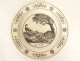 9 talking dessert plates, Creil Montereau earthenware, Fables of Fontaine, 19th century