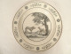 9 talking dessert plates, Creil Montereau earthenware, Fables of Fontaine, 19th century